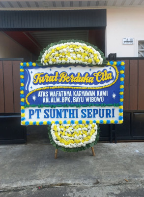 Papan Bunga Duka di Awina